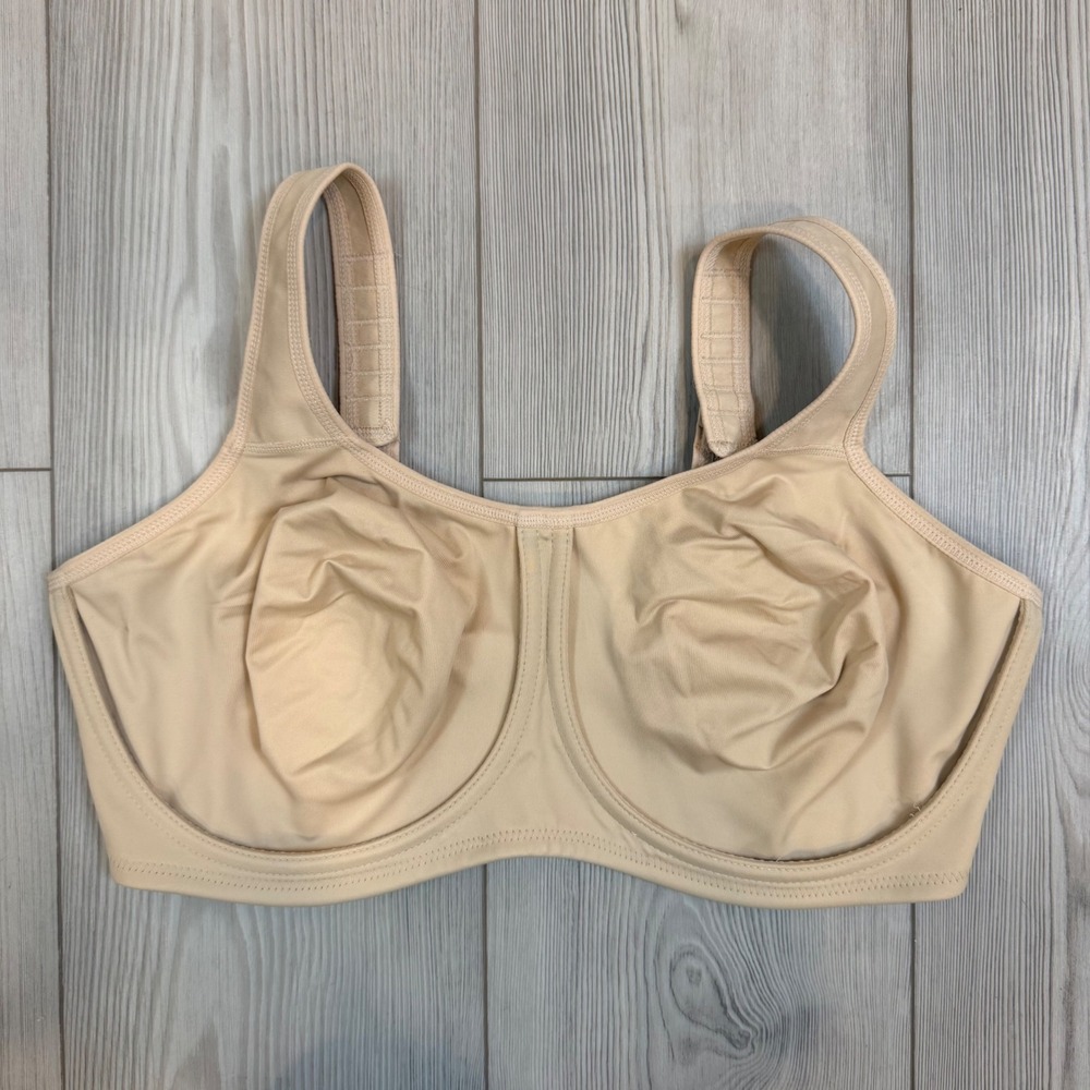 Wacoal Simone Sport Full Figure Underwire Bra 855170 Sand Beige 40DDD